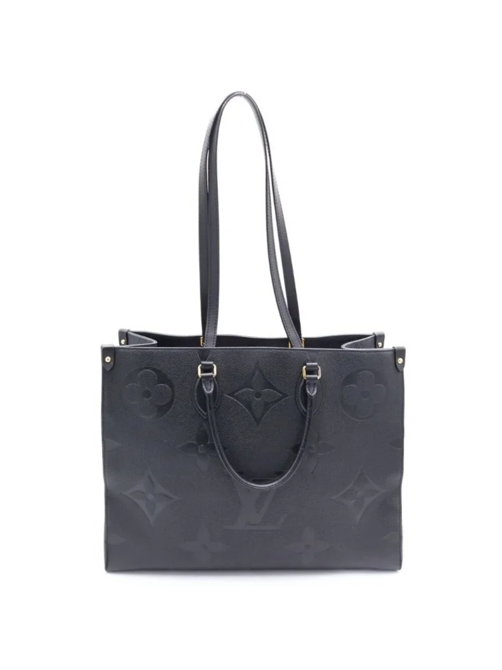 Louis Vuitton Monogram Empreinte On The Go GM Leather Gold 2-Way Tote Shoulder